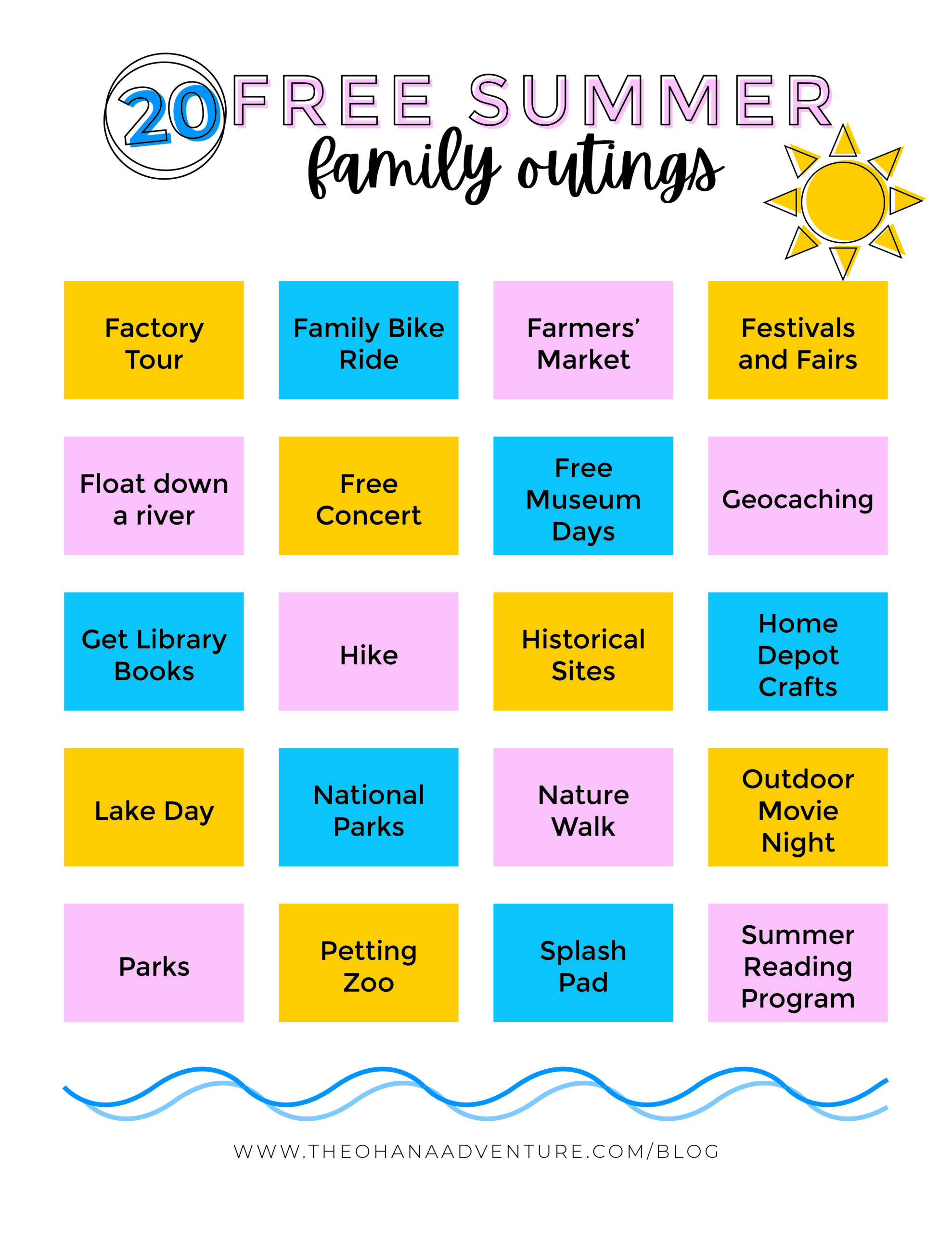 20 free summer family outings